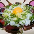 ayalina☆'s cooksnap of when they made 鰹のタタキのピリ辛ねぎだく卵黄のせ.