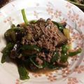 碧のうみ's cooksnap of when they made 牛ひき肉となすとピーマンの炒め物.