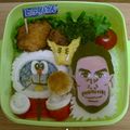 ひかるちゃん。's cooksnap of when they made ドラえもん・平井 堅さんのキャラ弁.