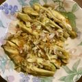 七分袖's cooksnap of when they made レンチンで♪ダシがウマイ白なすの生姜醤油.