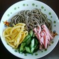 ぽんきちっちーず's cooksnap of when they made 冷やし中華みたいな♬ぶっかけ蕎麦.