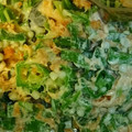 kujira1213's cooksnap of when they made めちゃ簡単☆おくらと鮭フレークのマヨ和え.