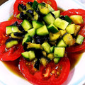 Jyohana's cooksnap of when they made ナスとトマトの中華風サラダ.