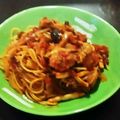 ゴロみかん's cooksnap of when they made サバ缶☆トマトパスタ.