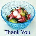 ＨＡＬ．Ｍ's cooksnap of when they made ワカメときゅうりとタコの酢の物☆三杯酢★.