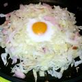 とよみき's cooksnap of when they made 忙しい朝もたっぷりお野菜☆巣ごもり卵.