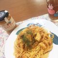 kumi517's cooksnap of when they made トマトクリームパスタ.