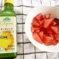 ぶどうなすび's cooksnap of when they made スイカ＋レモンで夏のデザート.