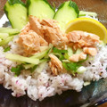 T0moco's cooksnap of when they made 我が家の定番♡給食の鮭寿司.