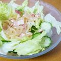 3yury's cooksnap of when they made まかない★ベーコンと玉葱のおかずサラダ.