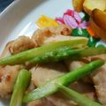 モフ☆'s cooksnap of when they made チキンとアスパラのほんだし風味炒め♪.