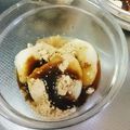 Linoco20126's cooksnap of when they made 豆腐白玉・黒蜜きなこ♪.