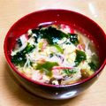 すずなまり's cooksnap of when they made ■簡単朝昼■かにかま卵わかめスープ減量夜.