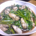 LeoRyu's cooksnap of when they made 牡蠣とほうれん草の炒め物.