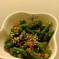 ☆なぎ☆'s cooksnap of when they made お弁当にも☆インゲンの梅肉あえ.