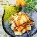 makichihua's cooksnap of when they made 焼きナスにはソースでしょ(*ﾟ▽ﾟ)ﾉ.
