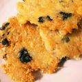 mimibox33's cooksnap of when they made 明太子とじゃこの豆腐チヂミ.