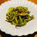 fumimieko's cooksnap of when they made 大和野菜＊ひもとうがらしのピリ辛炒め.
