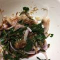 なぉビーナス's cooksnap of when they made ツルムラサキと玉ねぎの“健康”お浸し.