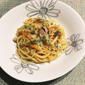 なつき☆ミ's cooksnap of when they made 簡単　茸クリームパスタ　豆乳使用.