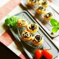 kebeibiko's cooksnap of when they made 材料3つ♪イカ墨の一口パイ♪.