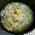 ♡ゆづき♡'s cooksnap of when they made 栄養満点！トロフワ♡納豆卵しらす雑炊.