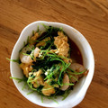 もんすけまま's cooksnap of when they made 黄金トリオ☆豆苗と卵とエビの炒めもの.