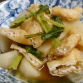 sonomay's cooksnap of when they made あごだしで、かぶと油揚げの煮物.