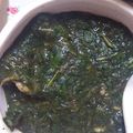 にゃんこ８'s cooksnap of when they made モロヘイヤ(エジプトのスープ).