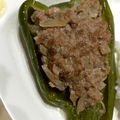 ☆ちゅうたん☆'s cooksnap of when they made 簡単！！ピーマンの肉詰め コンソメ味.