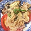 nosacook's cooksnap of when they made 茄子とトマトの豚しゃぶサラダ.