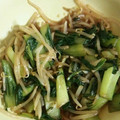 のり36's cooksnap of when they made もやしと青梗菜のオイスターソース炒め☆.