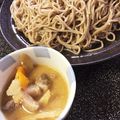 kumoyou's cooksnap of when they made 【ジビエ】猪味噌南蛮つけ汁蕎麦.