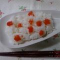 purinmama68's cooksnap of when they made 可愛い❤ドットの明太子ご飯♬.