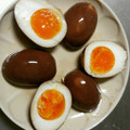 ウッピィ's cooksnap of when they made カレー研究会の赤ワイン半熟煮卵味玉だよ！.