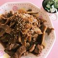 みんなのかーか's cooksnap of when they made 豚肉とごぼうの甘辛炒め☆お弁当にも☆.