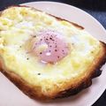 ノビル's cooksnap of when they made トロトロ半熟卵のマヨチーズトースト.