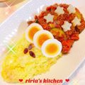 riria♪'s cooksnap of when they made HAPPY!!ドライカレープレート.
