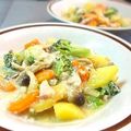 イベ長's cooksnap of when they made ♡お野菜たっぷり♡　塩昆布×豆乳スープ.