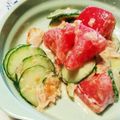 メダカの赤ちゃん's cooksnap of when they made きゅうりとトマトのツナサラダ☆混ぜるだけ.