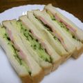 ジョングレ's cooksnap of when they made ハムきゅうりサンド.