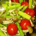 HAL♪'s cooksnap of when they made キノコとアスパラのオイルサラダ.