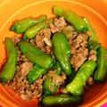 ボニタロー's cooksnap of when they made しし唐と豚挽肉の甘辛炒め.