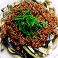 ゆきのんくん's cooksnap of when they made ピリ辛★肉味噌で。なすのジャージャー麺風.