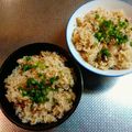 宝美空's cooksnap of when they made ごま油香る♪マッシュルームの炊き込みご飯.