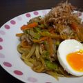 steeep's cooksnap of when they made 焼きうどん.