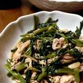 マロン*マロン's cooksnap of when they made 空心菜と豚肉のにんにく炒め.