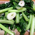sumomokaka's cooksnap of when they made タアサイのニンニク炒め.