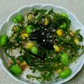 ＊れいぴん＊'s cooksnap of when they made ✴︎枝豆入り焼き鮭の親子寿司♡大葉散らし.