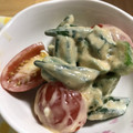 すみっちゃん's cooksnap of when they made ✿オクラとトマトの味噌マヨネーズ和え✿.